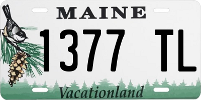 ME license plate 1377TL