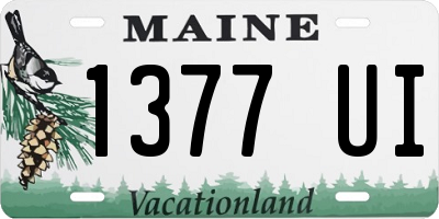ME license plate 1377UI