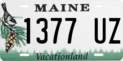 ME license plate 1377UZ