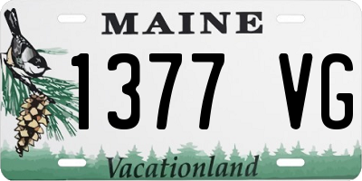 ME license plate 1377VG