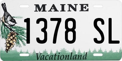 ME license plate 1378SL