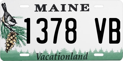 ME license plate 1378VB