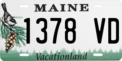 ME license plate 1378VD