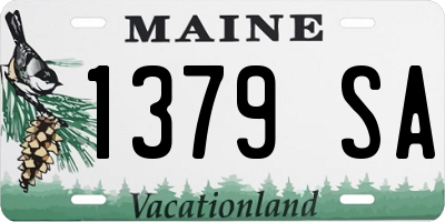 ME license plate 1379SA