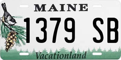 ME license plate 1379SB