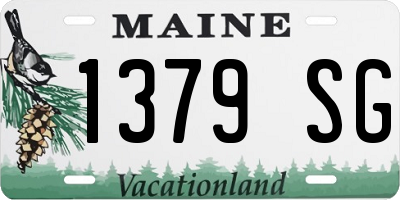ME license plate 1379SG