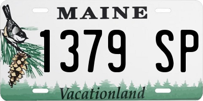 ME license plate 1379SP