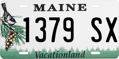 ME license plate 1379SX