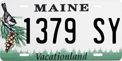 ME license plate 1379SY