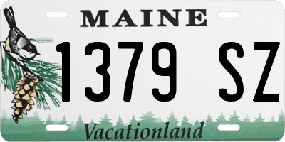 ME license plate 1379SZ