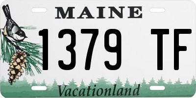 ME license plate 1379TF