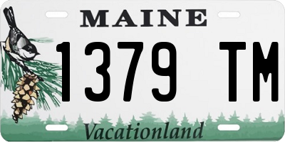 ME license plate 1379TM