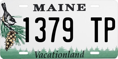 ME license plate 1379TP