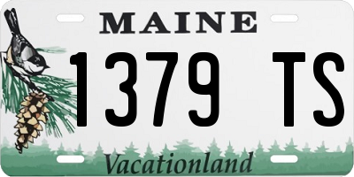 ME license plate 1379TS