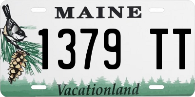 ME license plate 1379TT