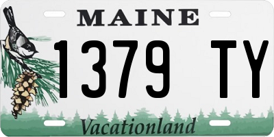 ME license plate 1379TY