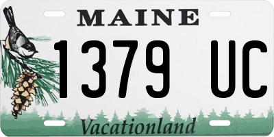 ME license plate 1379UC