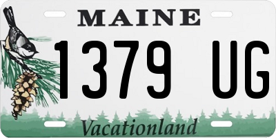 ME license plate 1379UG