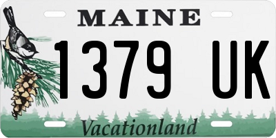 ME license plate 1379UK