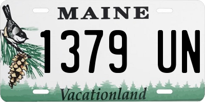ME license plate 1379UN