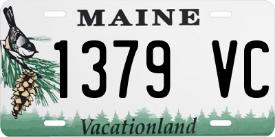 ME license plate 1379VC