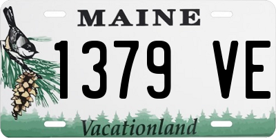 ME license plate 1379VE