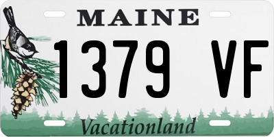 ME license plate 1379VF