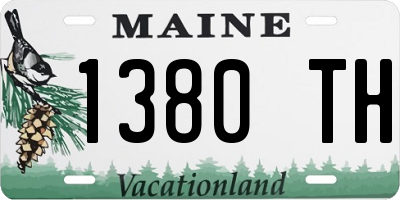 ME license plate 1380TH