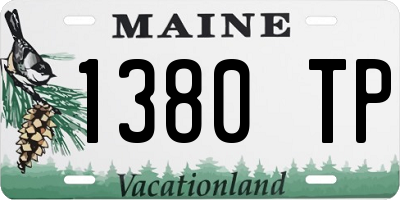 ME license plate 1380TP