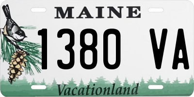 ME license plate 1380VA