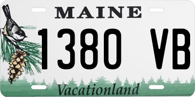 ME license plate 1380VB