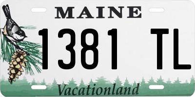 ME license plate 1381TL