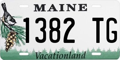ME license plate 1382TG