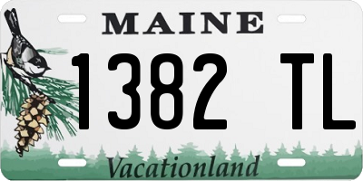 ME license plate 1382TL