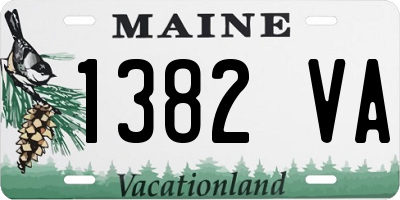 ME license plate 1382VA