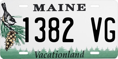 ME license plate 1382VG