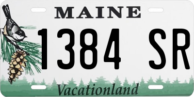 ME license plate 1384SR