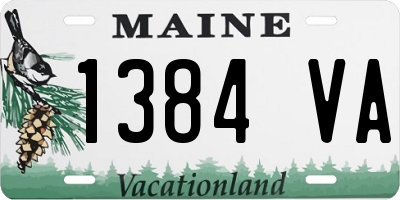 ME license plate 1384VA