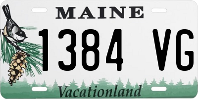 ME license plate 1384VG