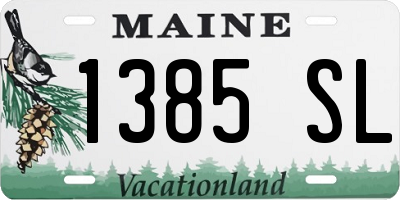 ME license plate 1385SL