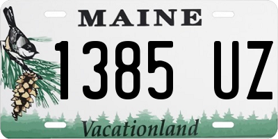 ME license plate 1385UZ
