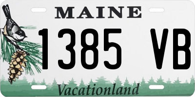 ME license plate 1385VB