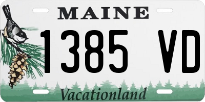 ME license plate 1385VD