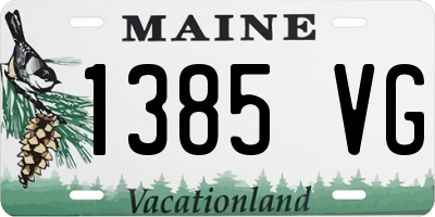 ME license plate 1385VG