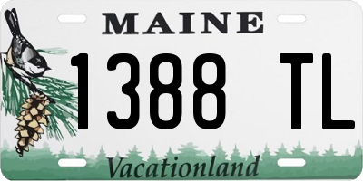 ME license plate 1388TL