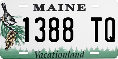 ME license plate 1388TQ