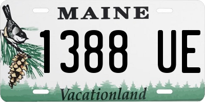 ME license plate 1388UE