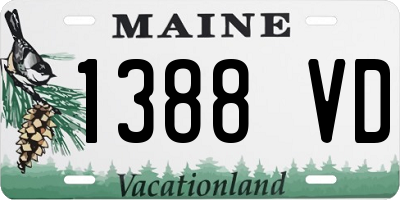 ME license plate 1388VD