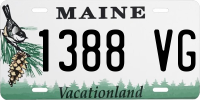 ME license plate 1388VG