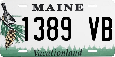 ME license plate 1389VB
